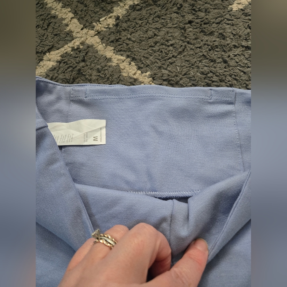 Fabletics 24/7 Kick Flare Pant Ponte High Rise Blue Wedgewood Size Medium - Picture 11 of 14